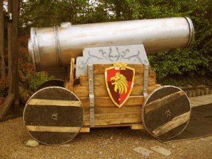 Illusionsbau einer Kanone